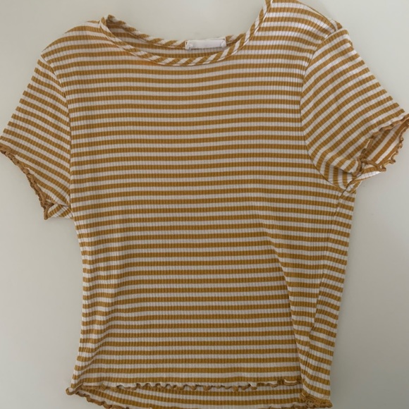 Full Tilt Striped Crop Top SZ S - Picture 1 of 4